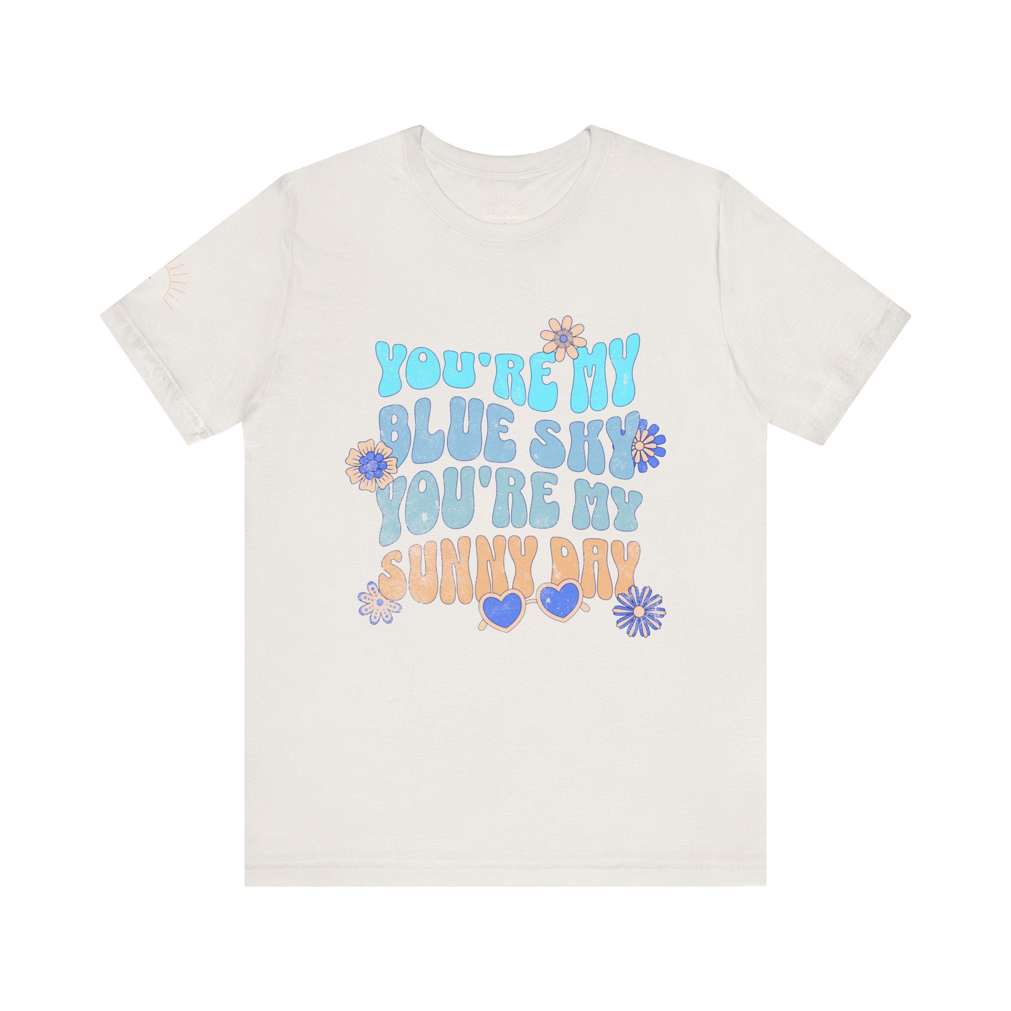 Blue Sky Sunny Day Retro Unisex Tee