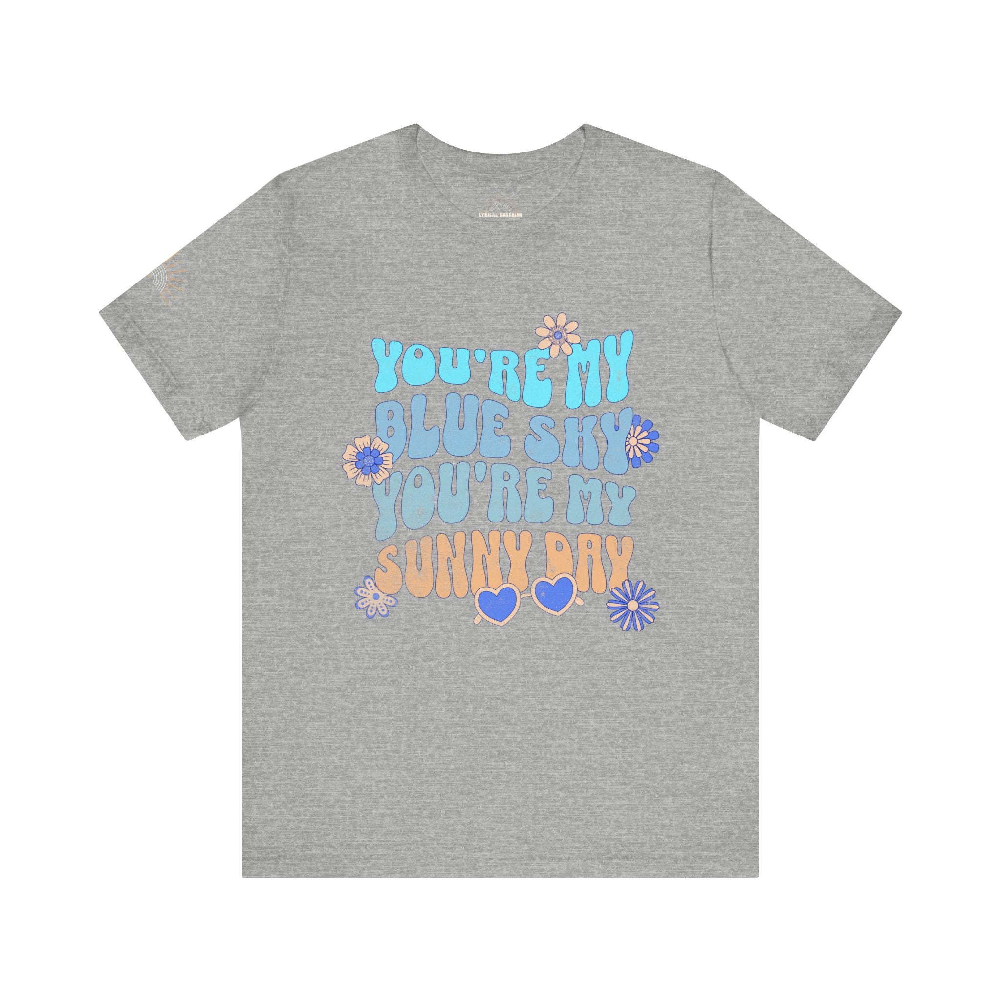 Blue Sky Sunny Day Retro Unisex Tee