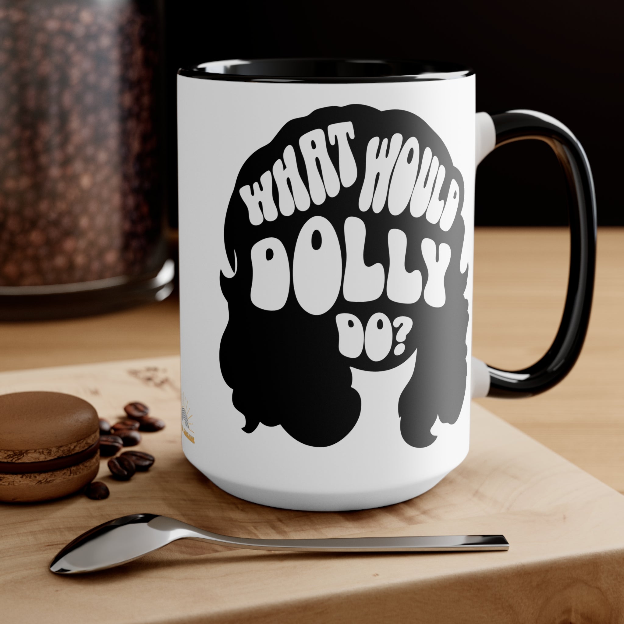 What Would Dolly Do? Accent Mug