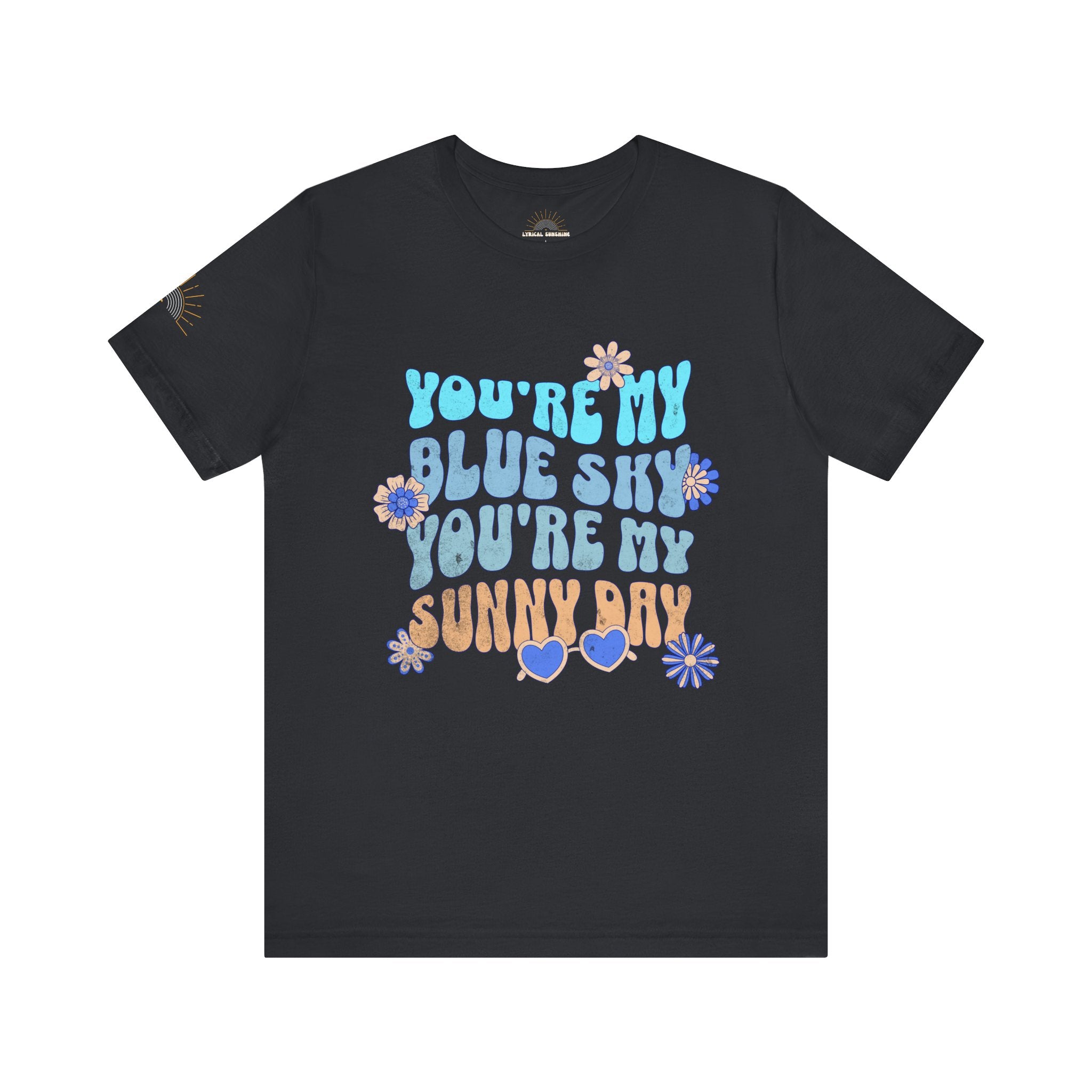 Blue Sky Sunny Day Retro Unisex Tee