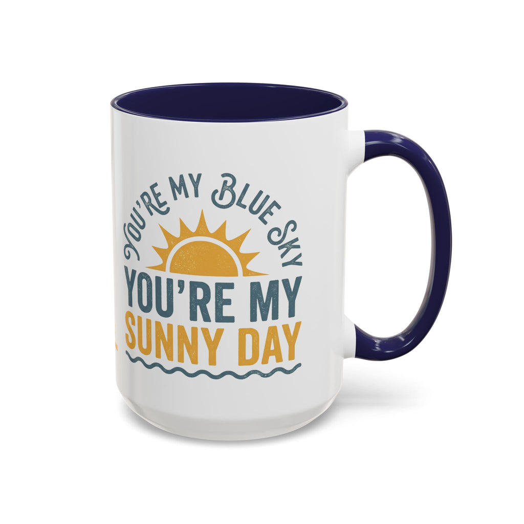 Blue Sky, Sunny Day 15oz Accent Mug