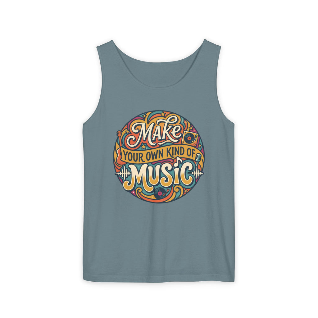 Make Your Own Kind of Music Tank Top — Retro Music Lover Graphic Tank