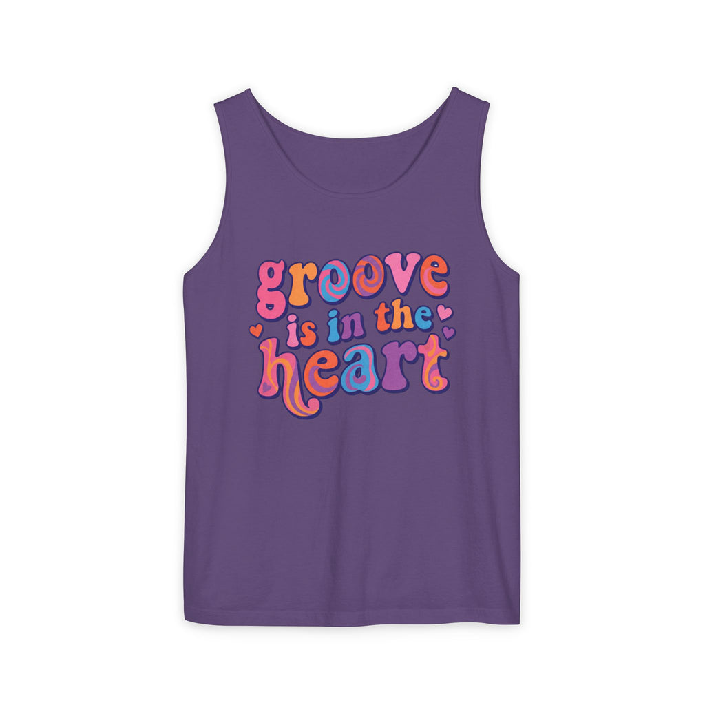 Retro "Groove Is in the Heart" Graphic Tank Top