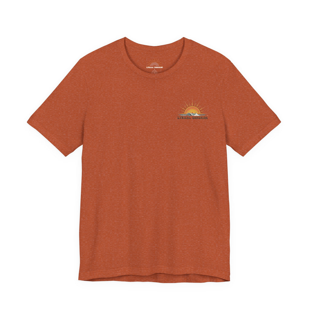 Surf Sunset T‑Shirt — "Live in the Sun, Not the Shade" Graphic Tee