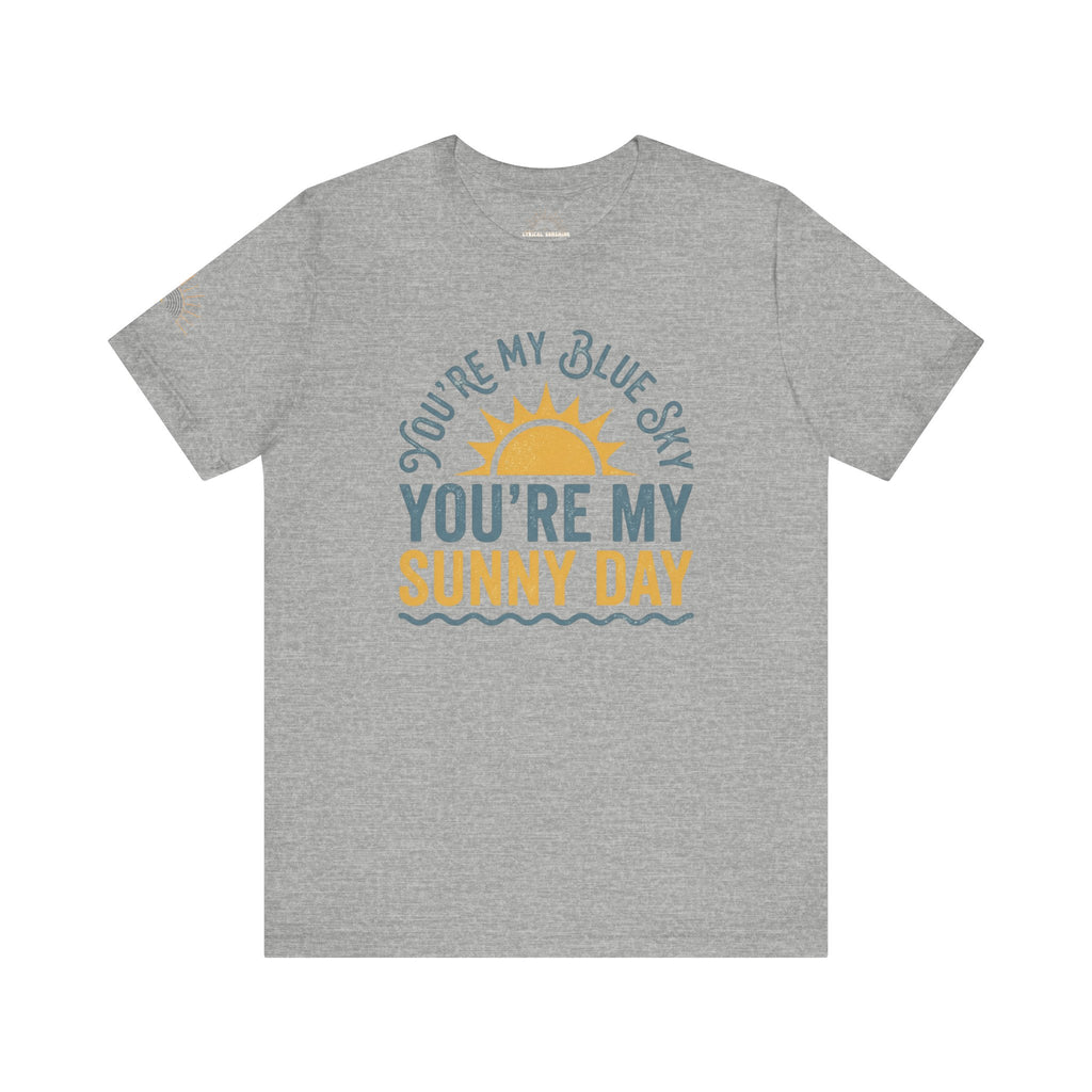 Blue Sky Sunny Day Retro Unisex Tee