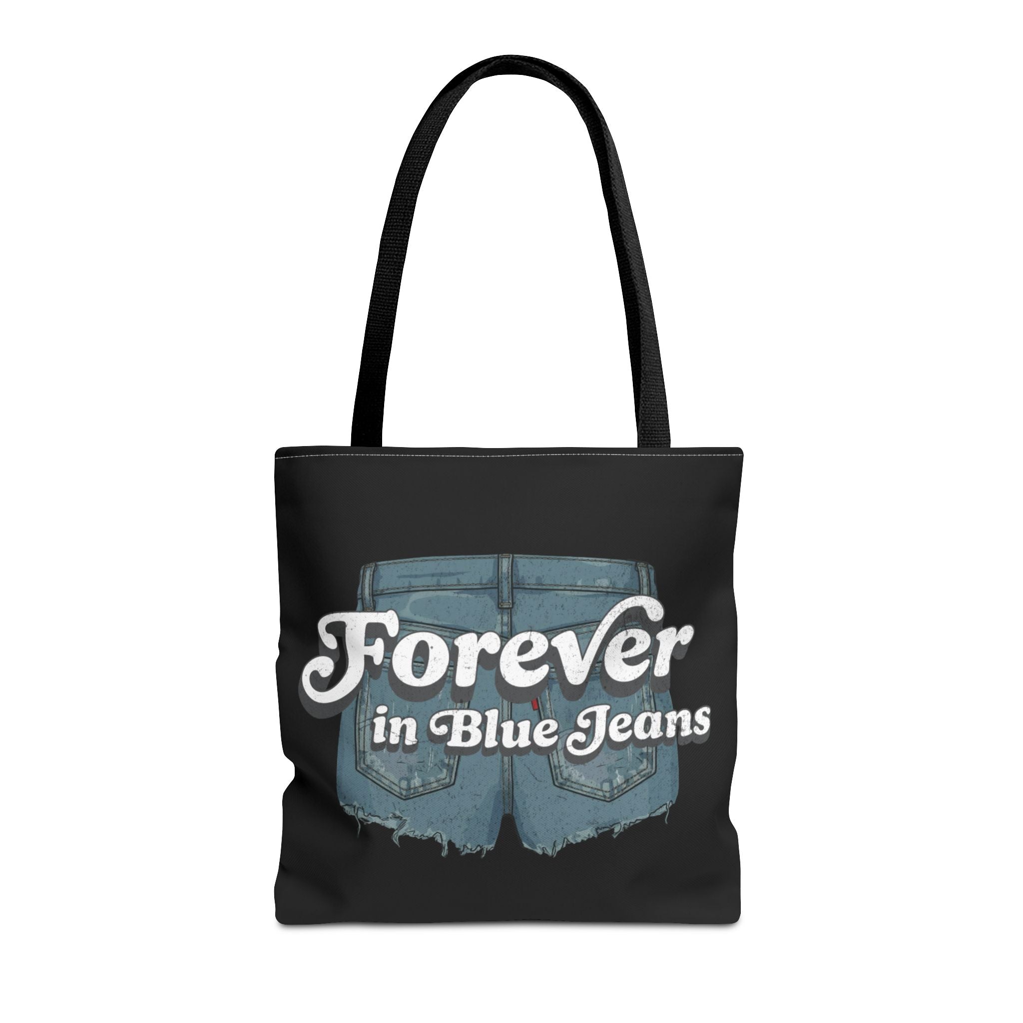 Forever in Blue Jeans Denim Cut-Offs Graphic Tote Bag