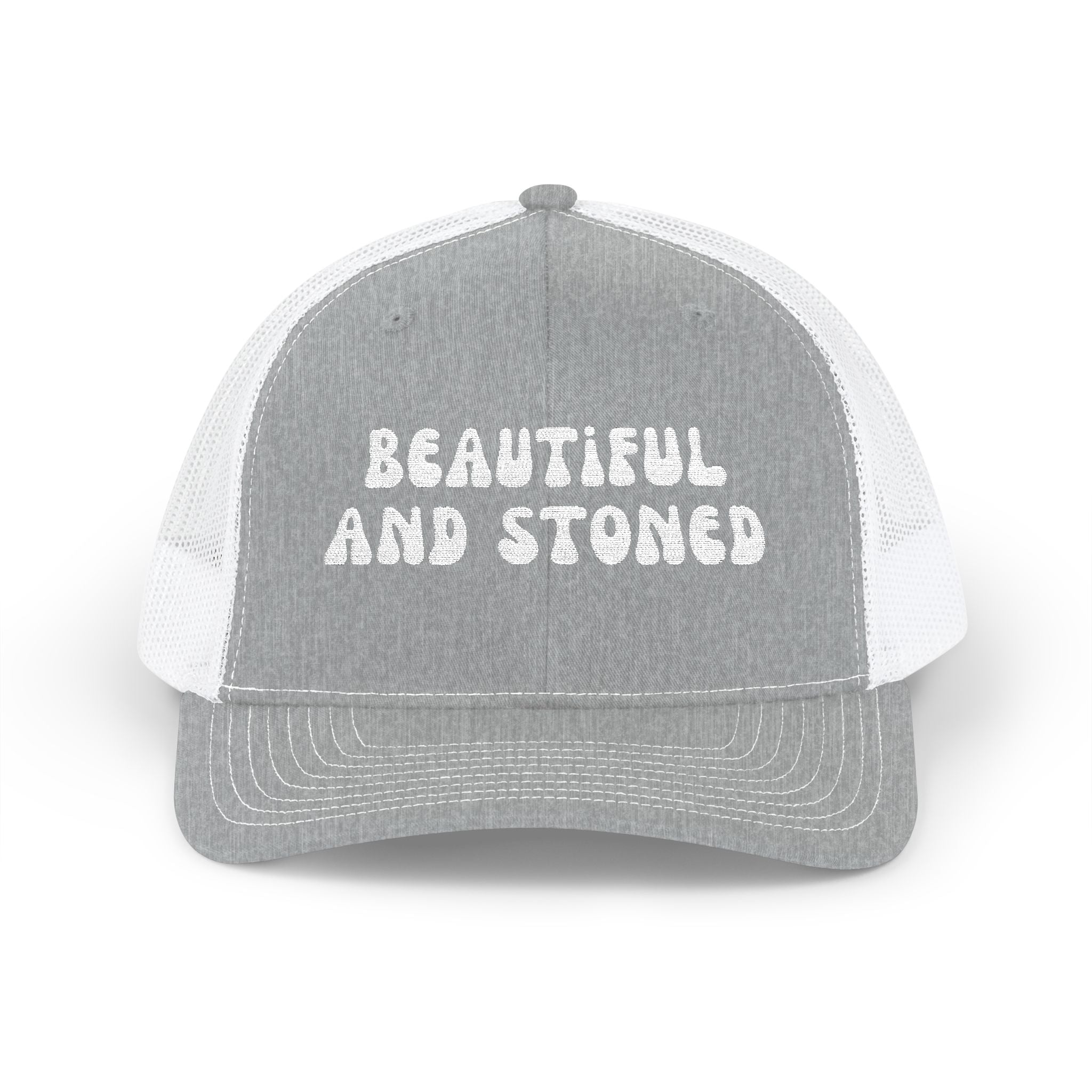 Beautiful and Stoned Snapback Trucker Cap