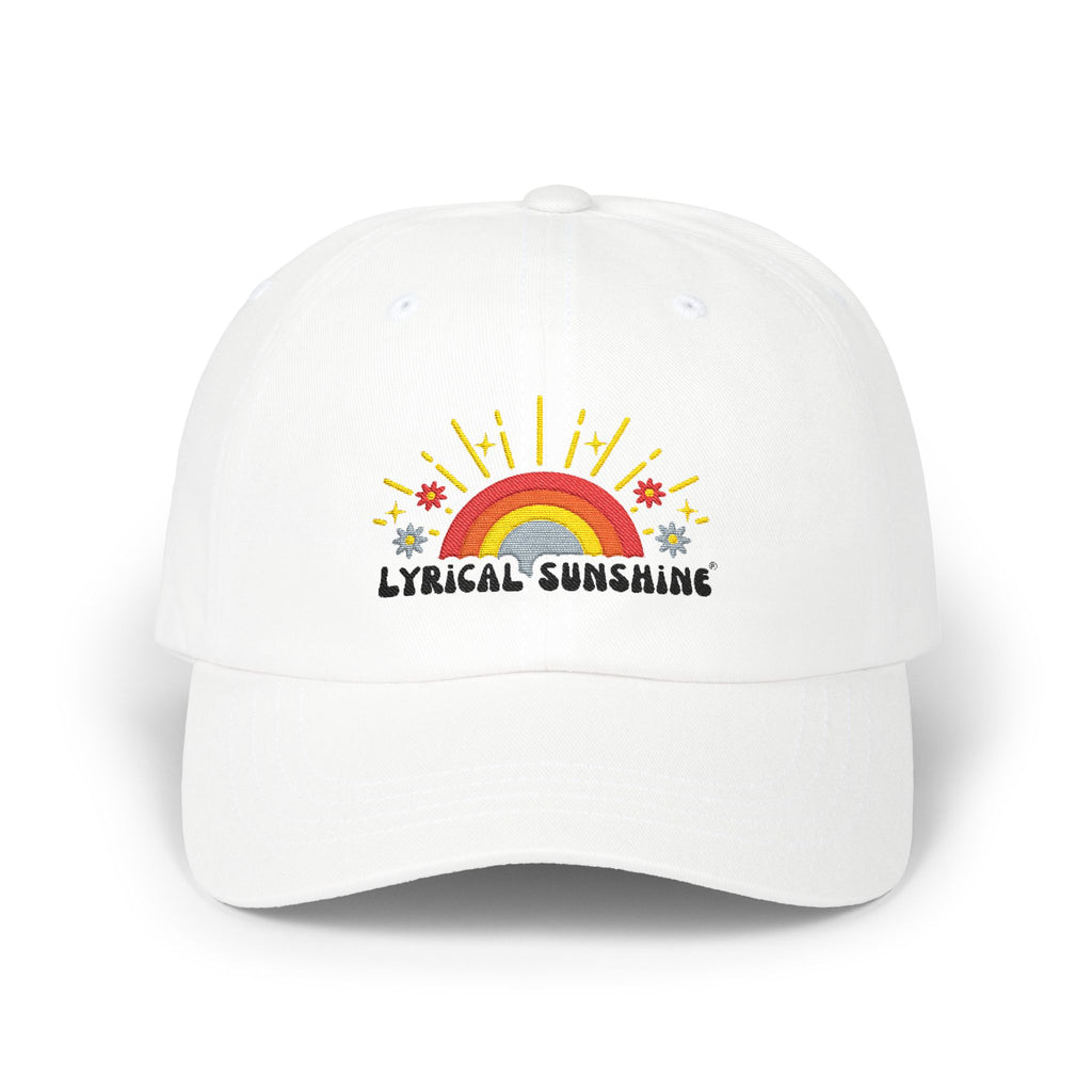 Dad Cap — "Lyrical Sunshine" Rainbow Embroidered Baseball Hat