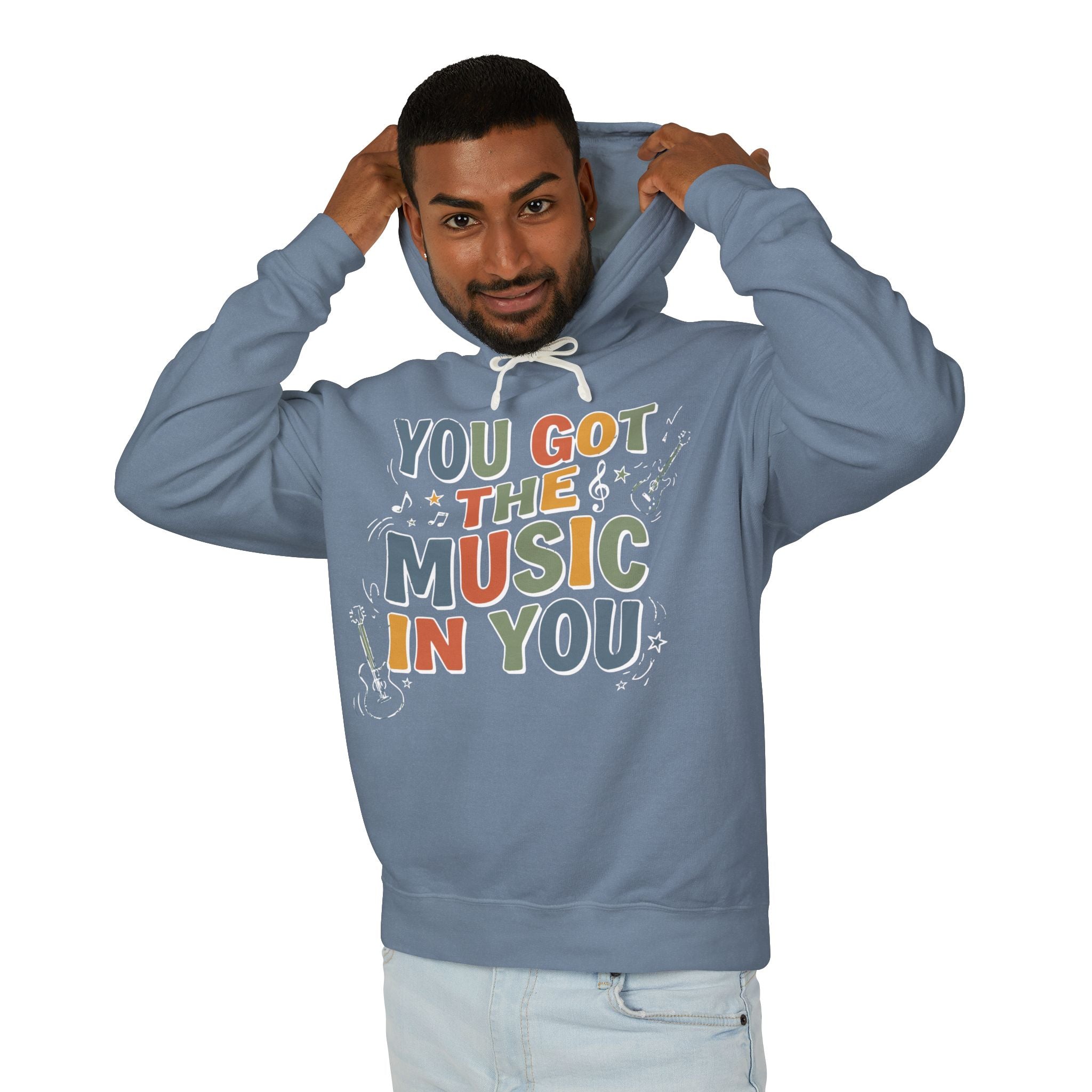 You Got the Music in You Lightweight Hooded Sweatshirt