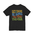 Let There Be Songs T‑Shirt — Retro Floral Music Quote Tee