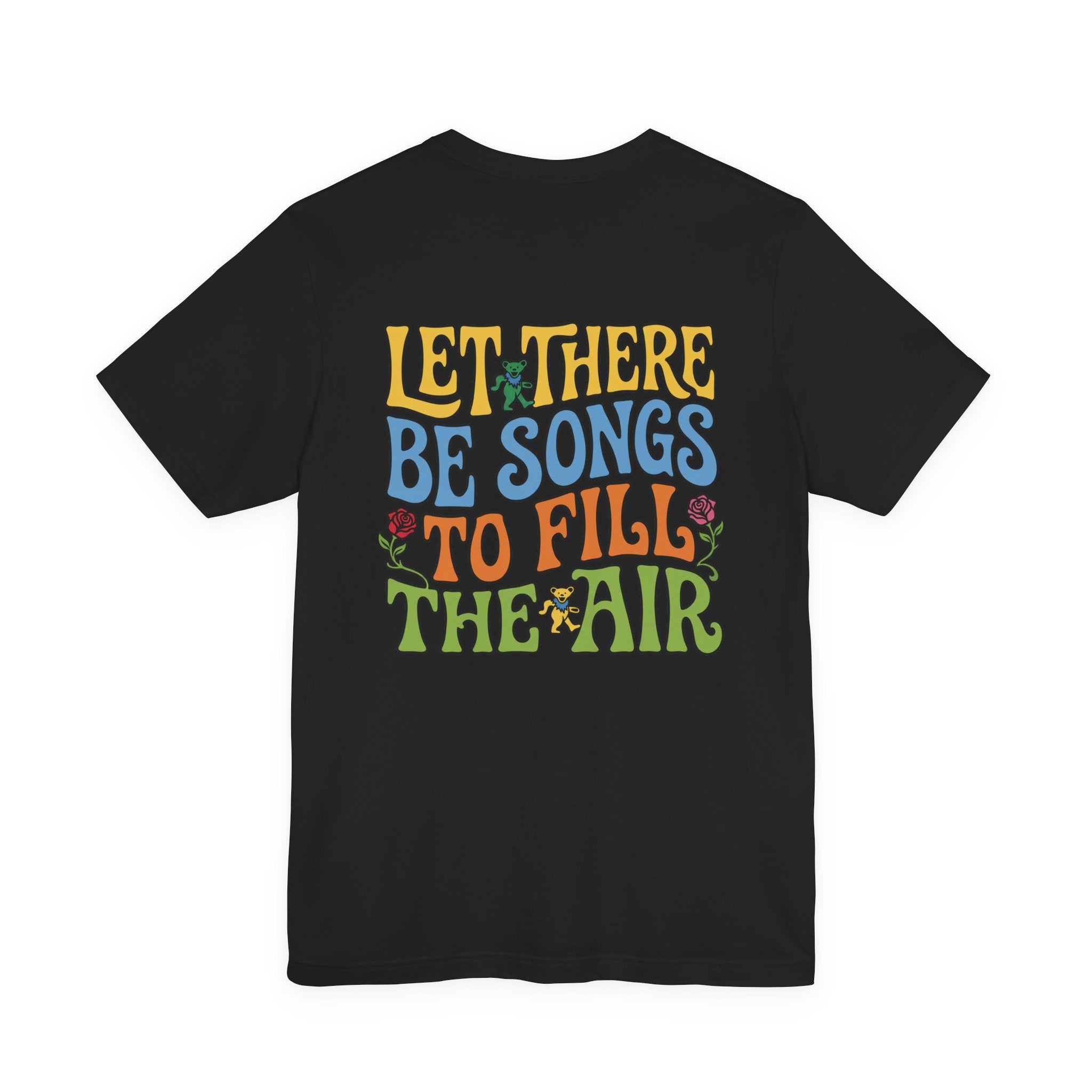 Let There Be Songs T‑Shirt — Retro Floral Music Quote Tee