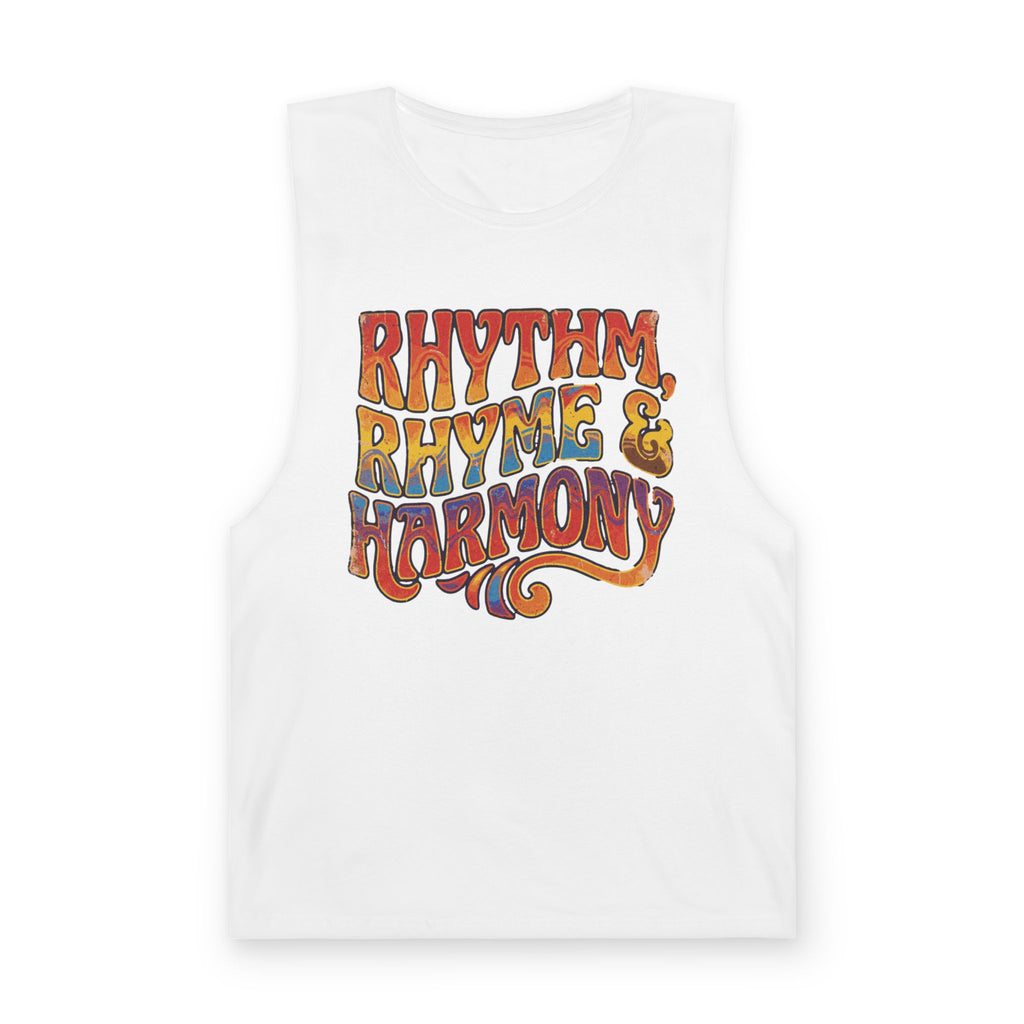 Rhythm, Rhyme & Harmony Retro Music Tank Top