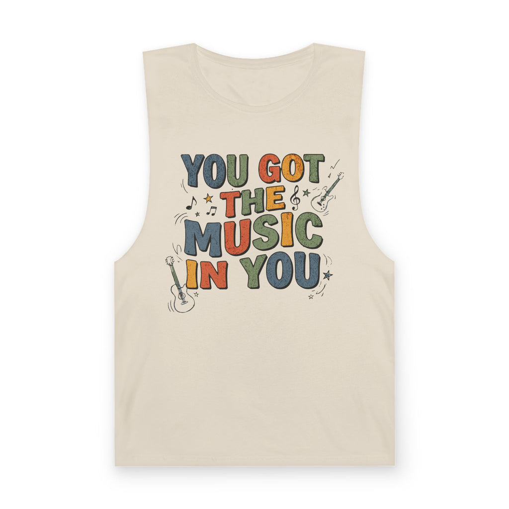 Music Tank Top — "You Got the Music in You" Graphic Workout Tee
