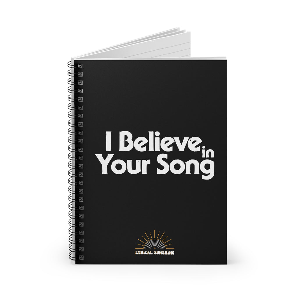 I Believe in Your Song Journal