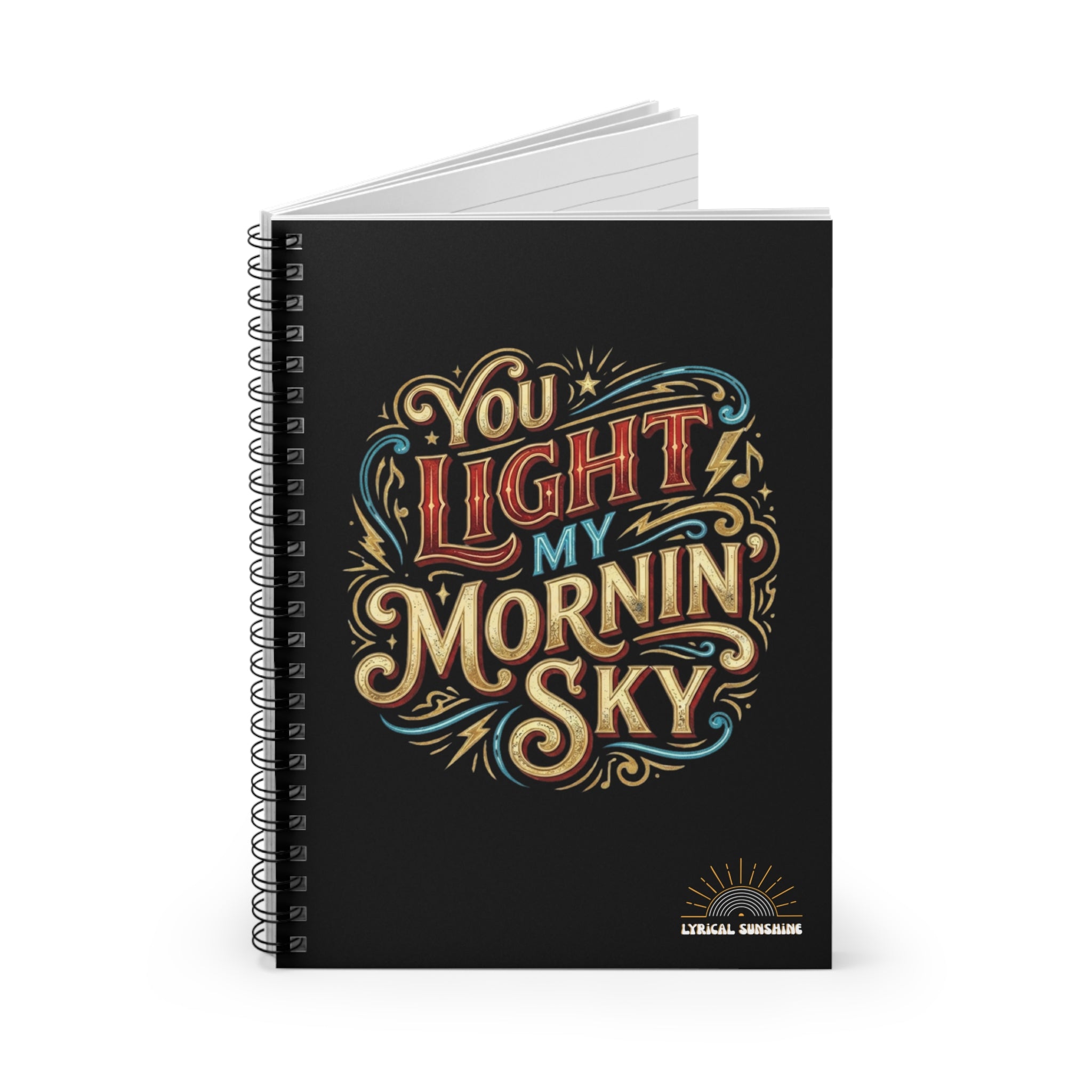 You Light My Mornin' Sky Spiral Journal