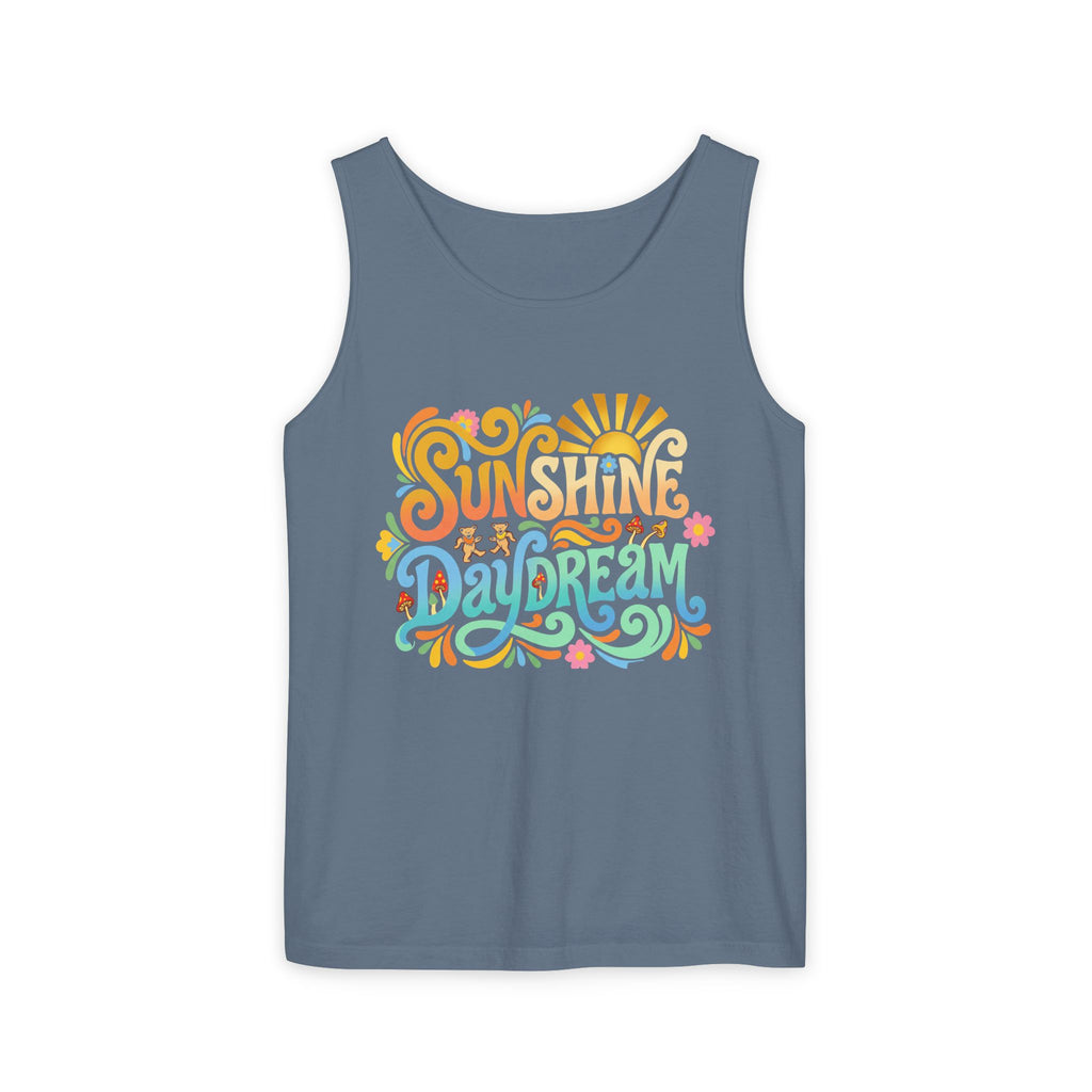 Sunshine Daydream Tank Top — Retro Floral Summer Graphic Tank