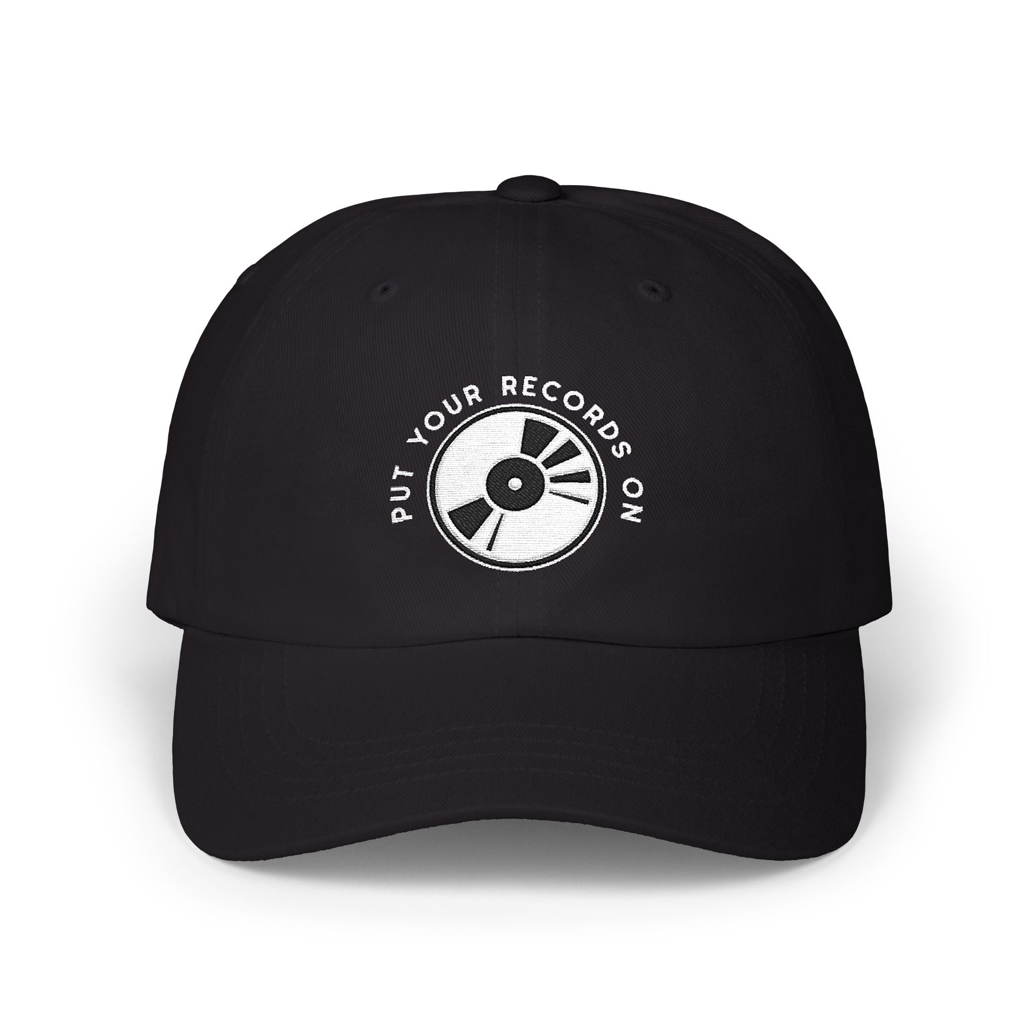 Put Your Records On Retro Graphic Dad Cap