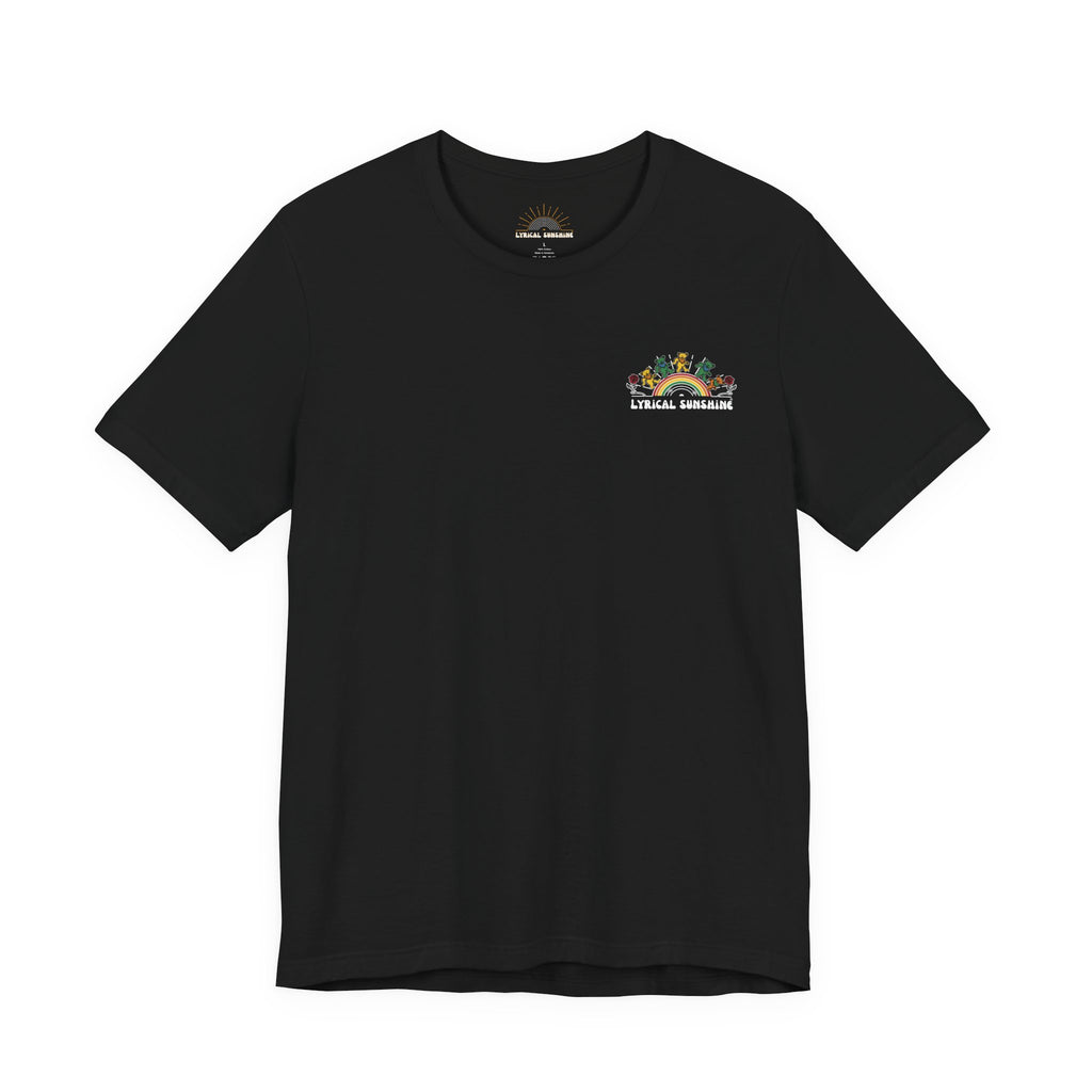 Let There Be Songs T‑Shirt — Retro Floral Music Quote Tee