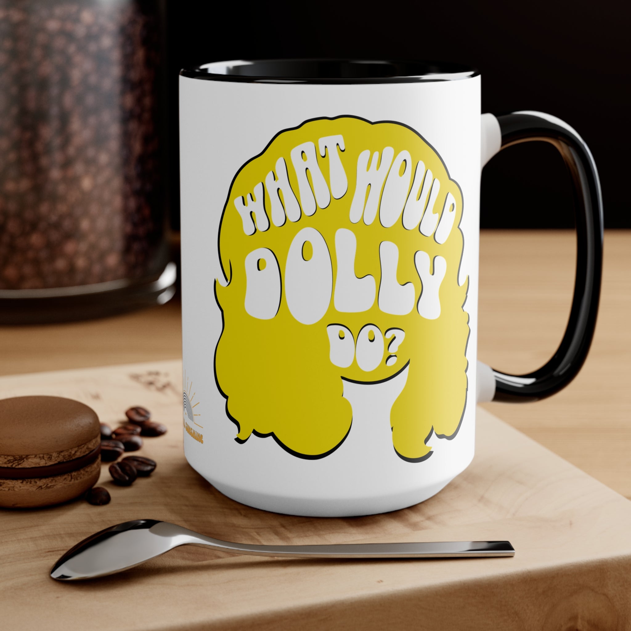 What Would Dolly Do? Accent Mug