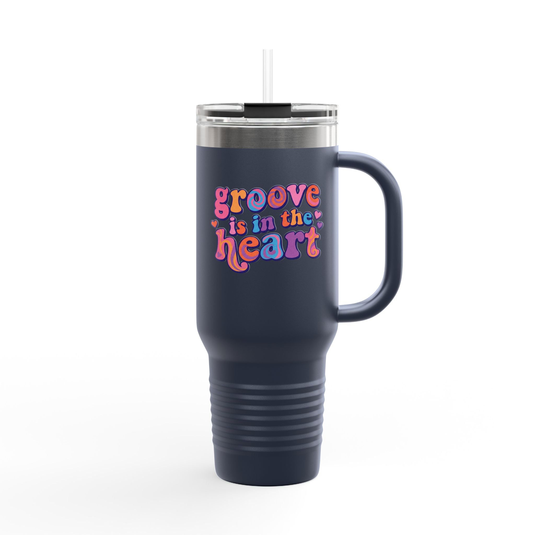 Groovy 'Groove Is in the Heart' 40oz Insulated Travel Mug