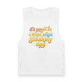 Sunshiny Day Tank Top — Retro "It's Gonna Be a Bright, Bright Sunshiny Day" Graphic