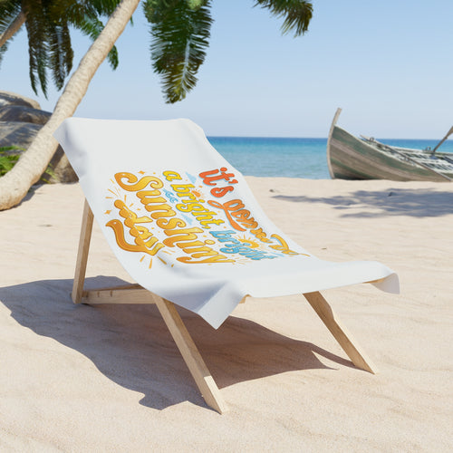 Bright Sunshiny Day Retro Beach Towel