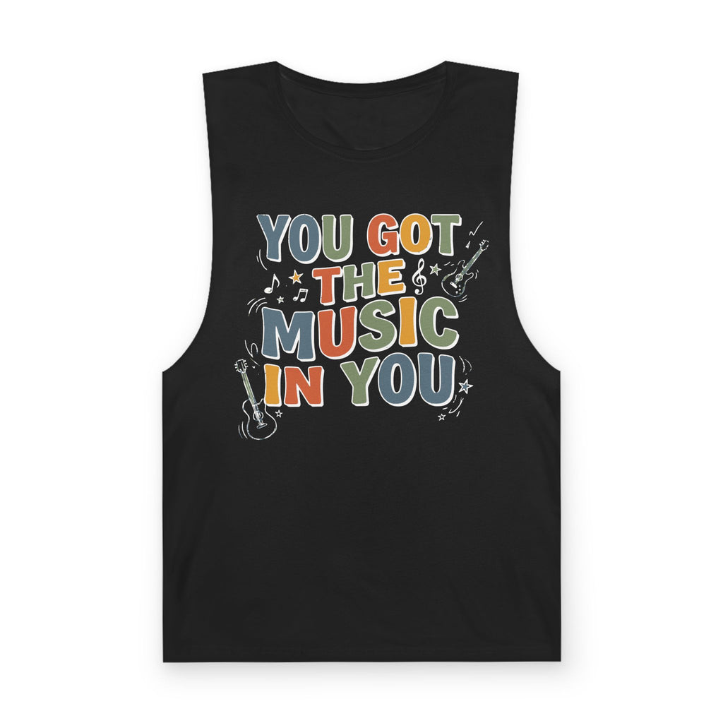 Music Tank Top — "You Got the Music in You" Graphic Workout Tee