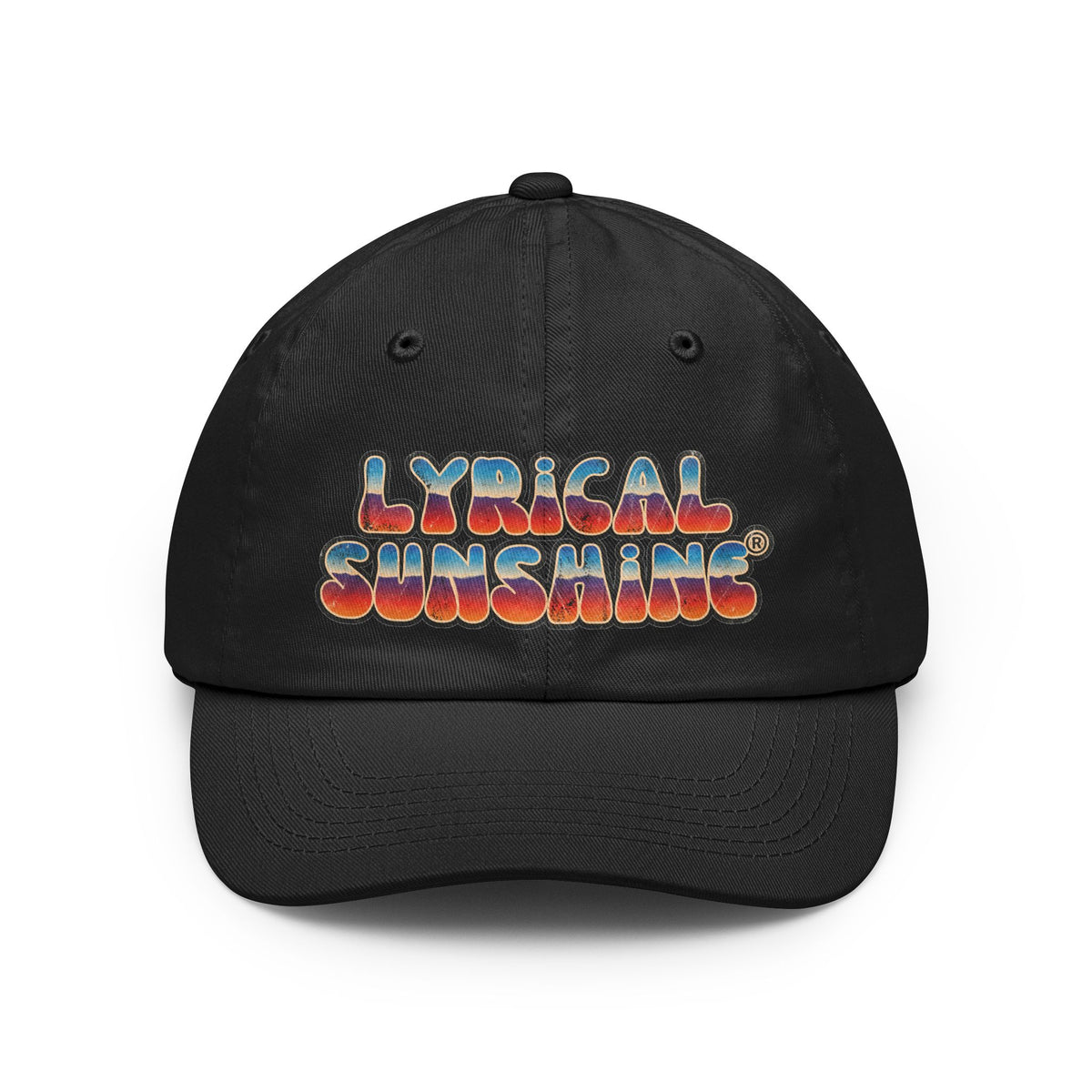 Lyrical Sunshine Dad Hat — Retro 70s Groove Embroidered Baseball Cap