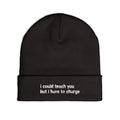 I Could Teach You Embroidered Knit Beanie
