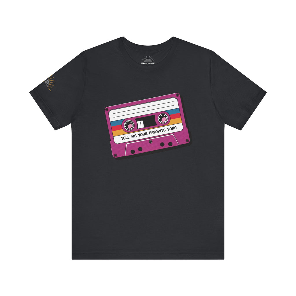 Tell Me Your Favorite Song Retro Unisex Tee