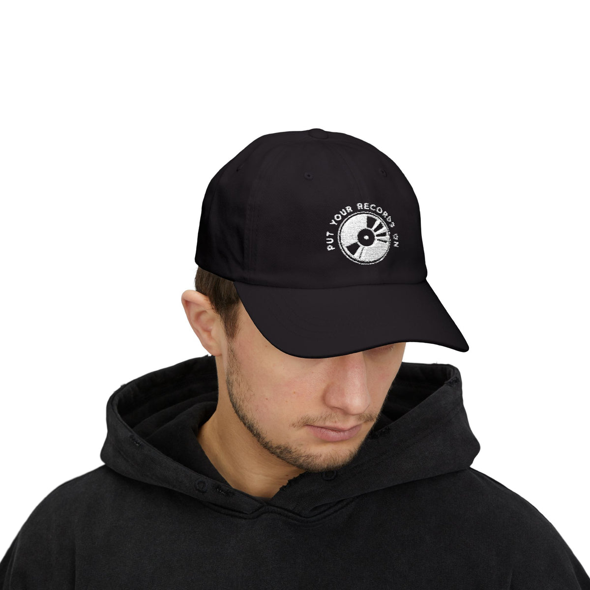 Put Your Records On Retro Graphic Dad Cap