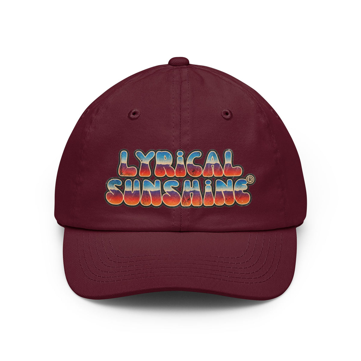 Lyrical Sunshine Dad Hat — Retro 70s Groove Embroidered Baseball Cap