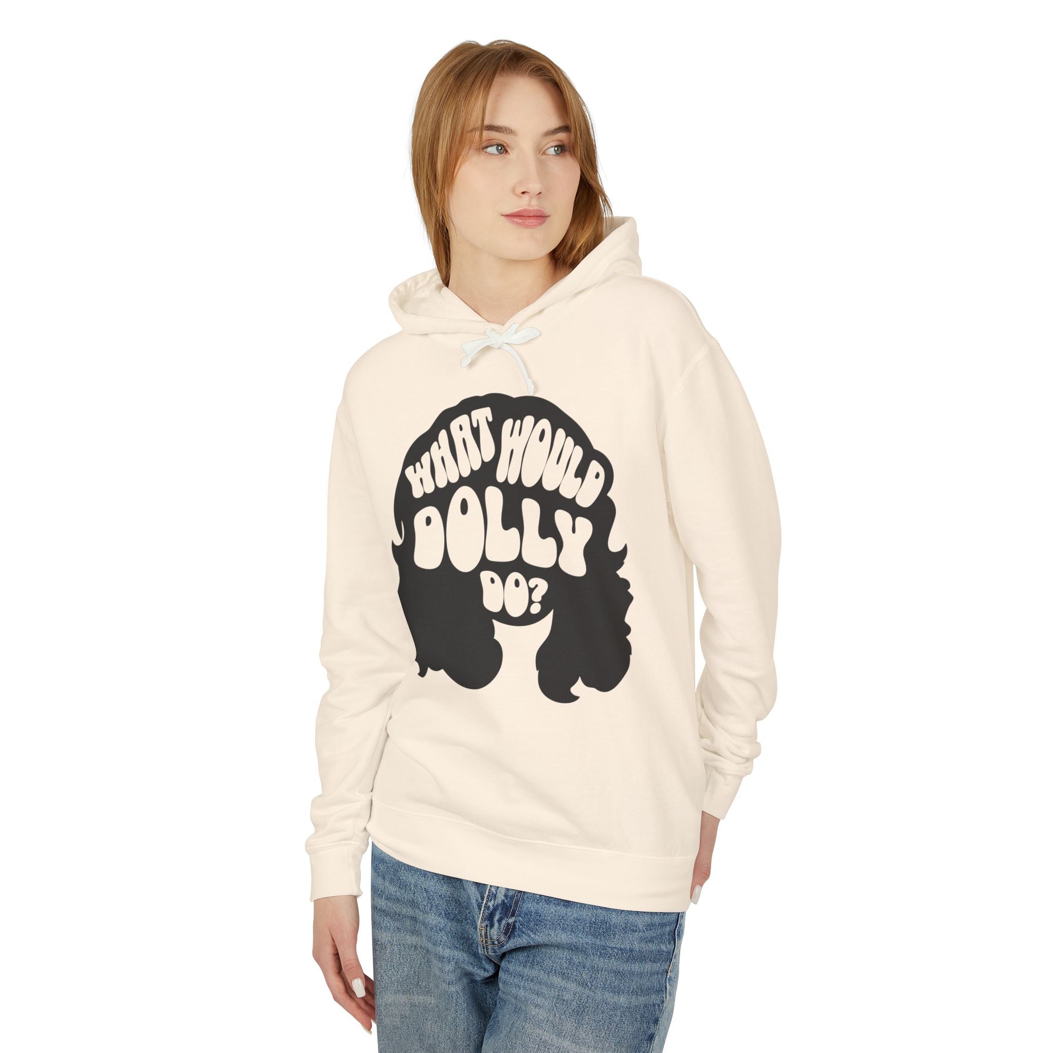 What Would Dolly Do Retro Lightweight Hooded Sweatshirt