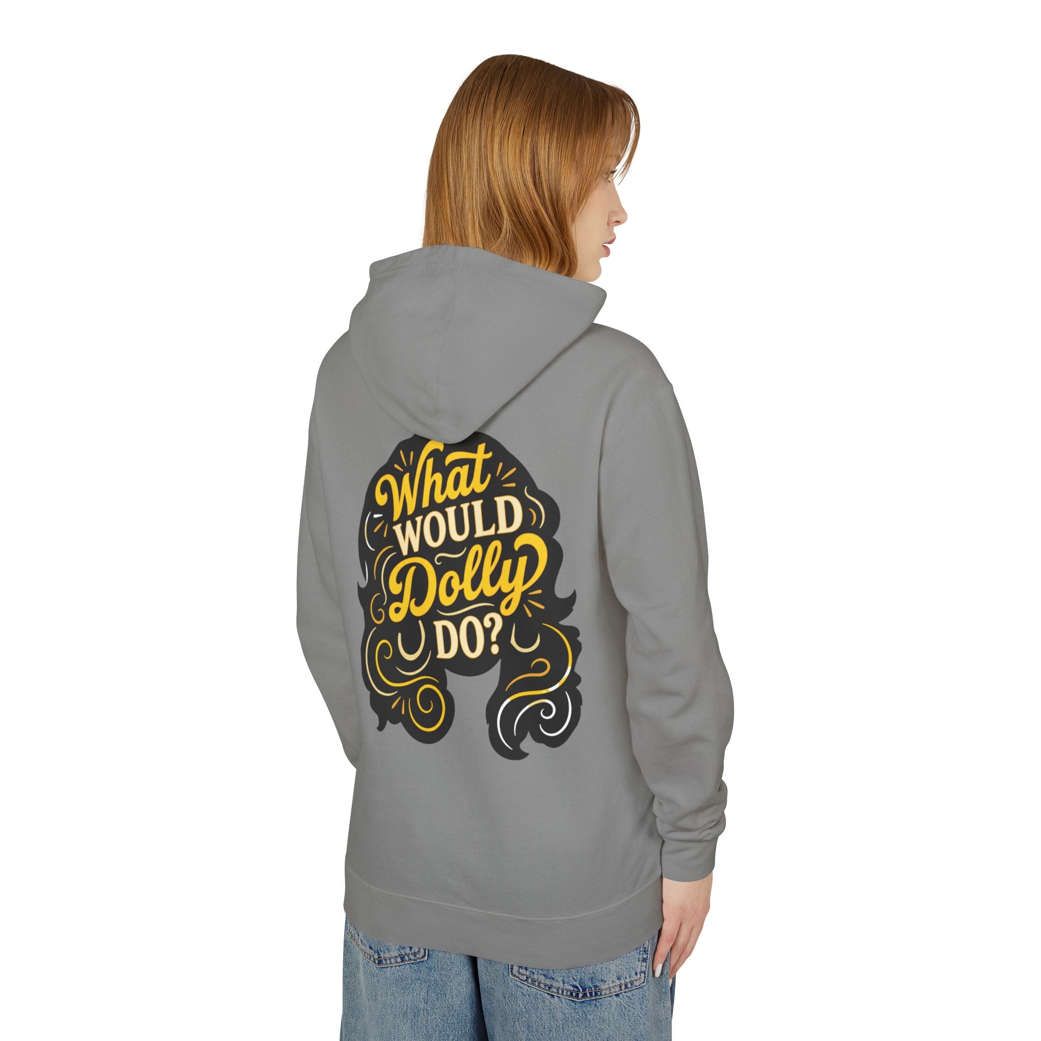 What Would Dolly Do Retro Lightweight Hooded Sweatshirt