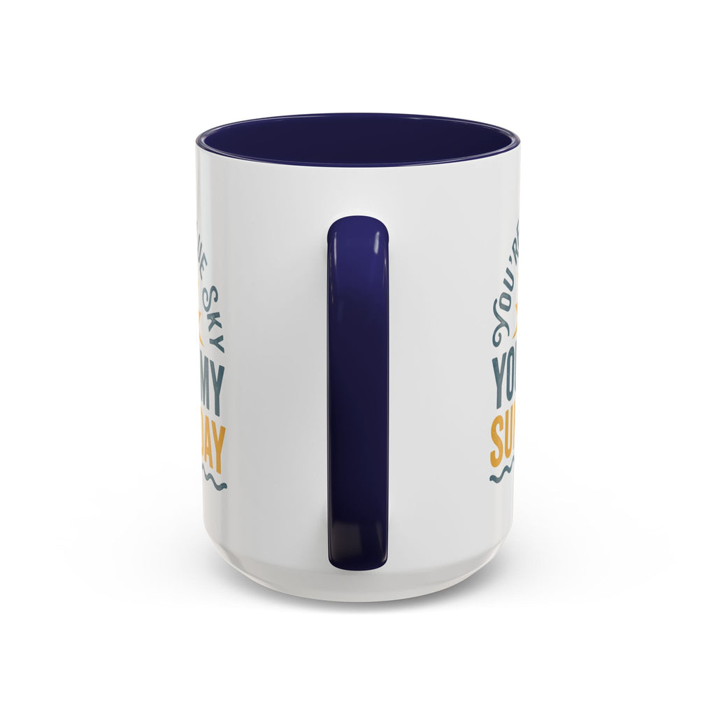 Blue Sky, Sunny Day 15oz Accent Mug
