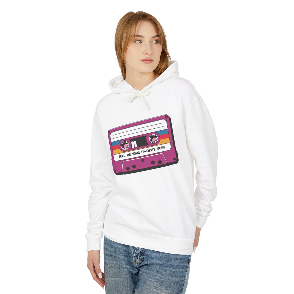 Tell Me Your Favorite Song Lightweight Hooded Sweatshirt