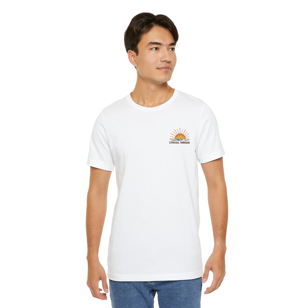Surf Sunset T‑Shirt — "Live in the Sun, Not the Shade" Graphic Tee