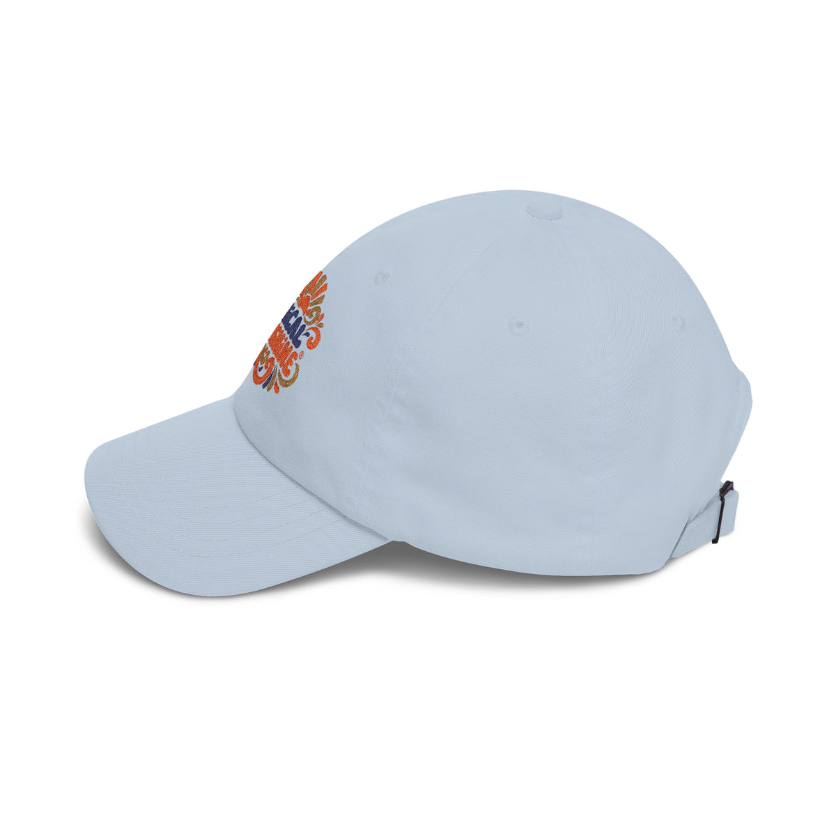 Lyrical Sunshine Dad Cap — Retro Floral Embroidered Baseball Hat