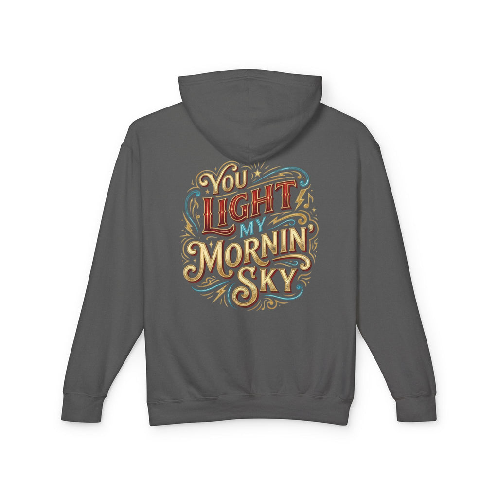 You Light My Mornin' Sky Lightweight Unisex Hooded Sweatshirt