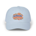 Lyrical Sunshine Dad Cap — Retro Floral Embroidered Baseball Hat
