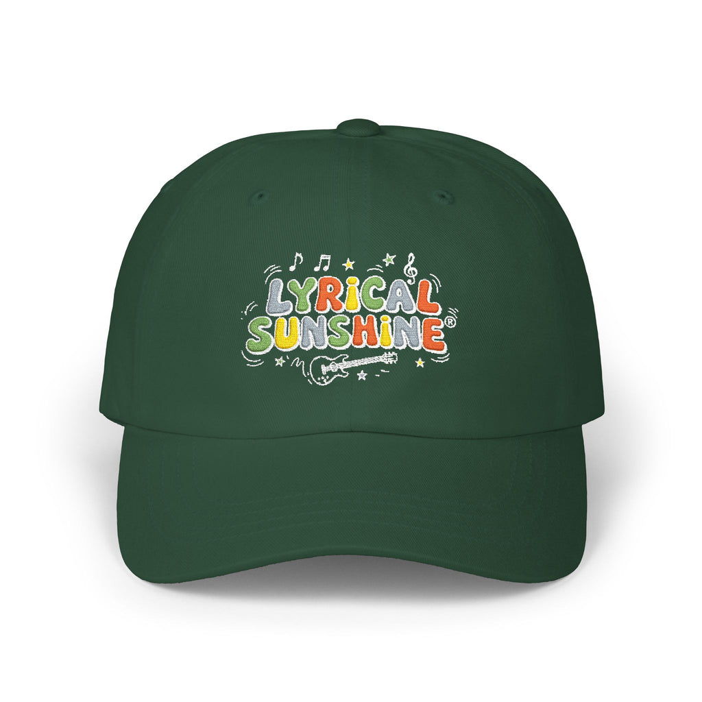 Lyrical Sunshine Dad Cap – Retro Music & Sunshine Embroidered Hat