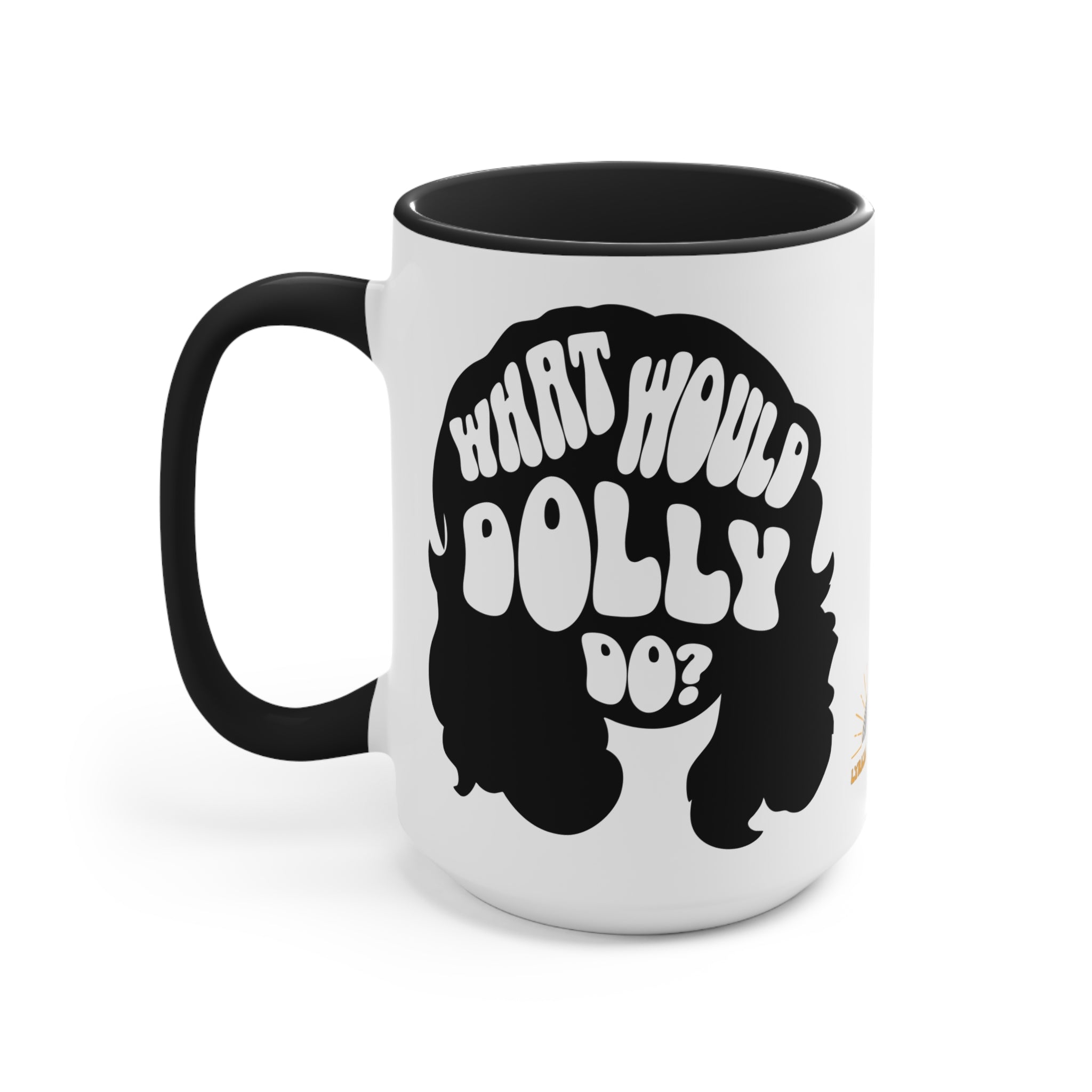 What Would Dolly Do? Accent Mug