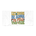 Beach Towel — "Let There Be Songs to Fill the Air" Retro Floral