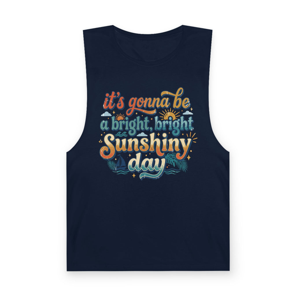 Sunshiny Day Tank Top — Retro "It's Gonna Be a Bright, Bright Sunshiny Day" Graphic