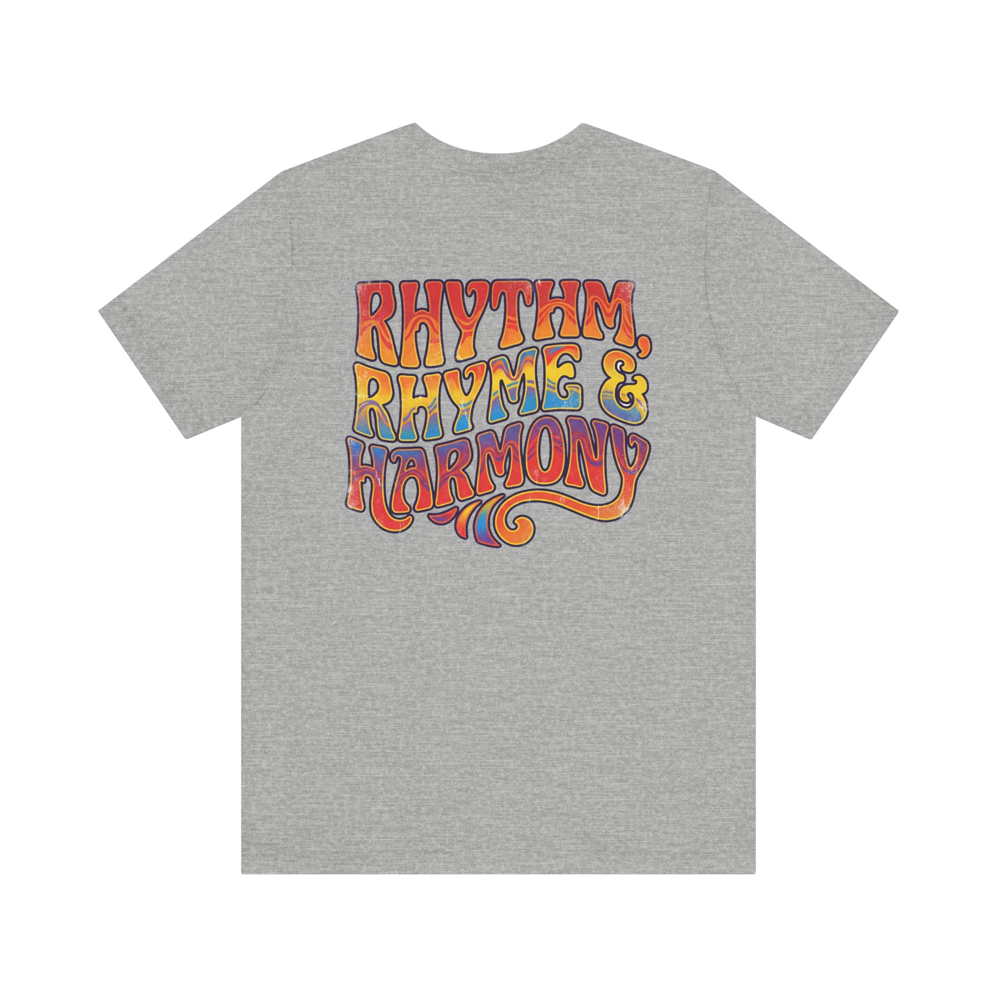 Rhythm Rhyme & Harmony Retro Graphic T‑Shirt 🎁 Most Gifted