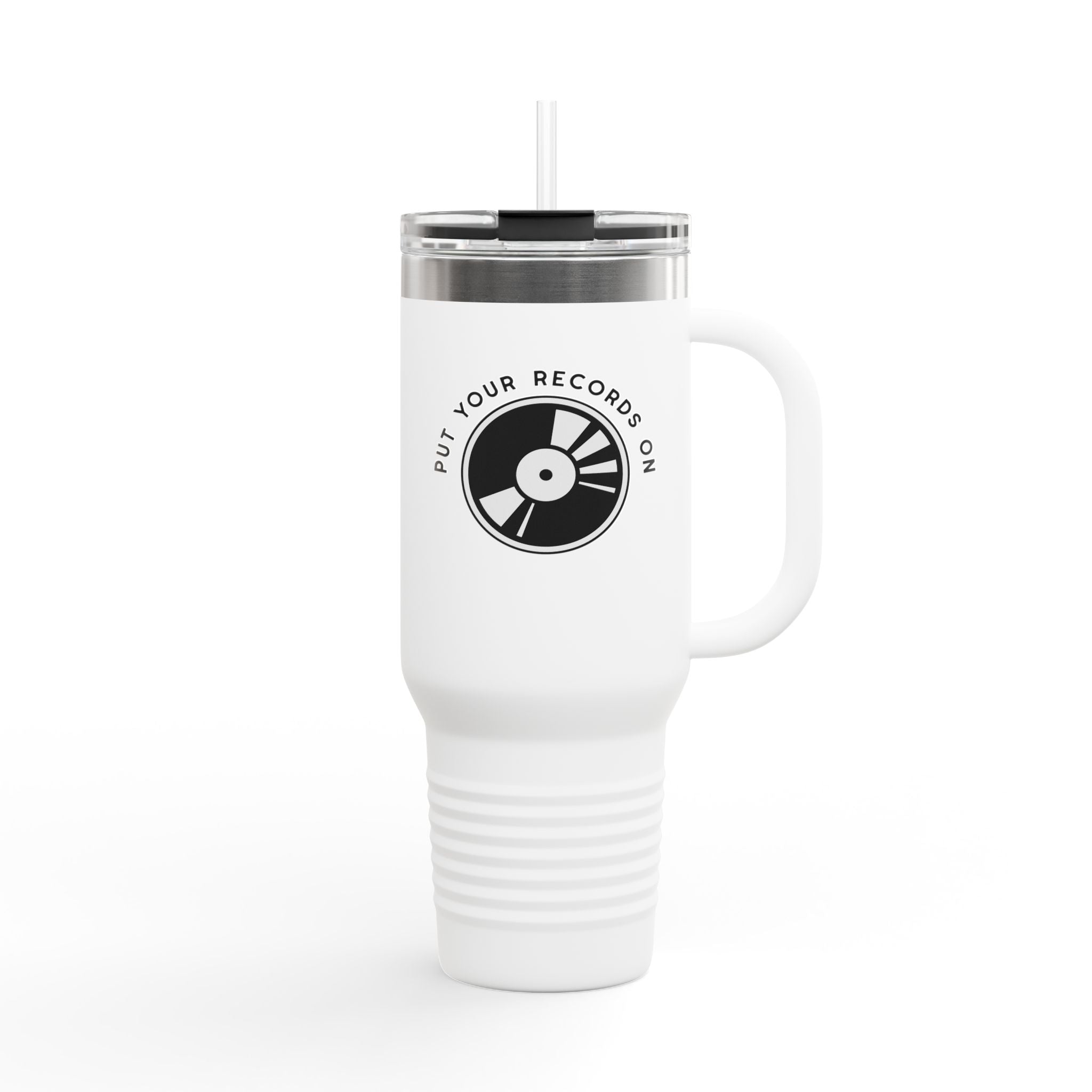 Put Your Records On 40oz Insulated Travel Mug