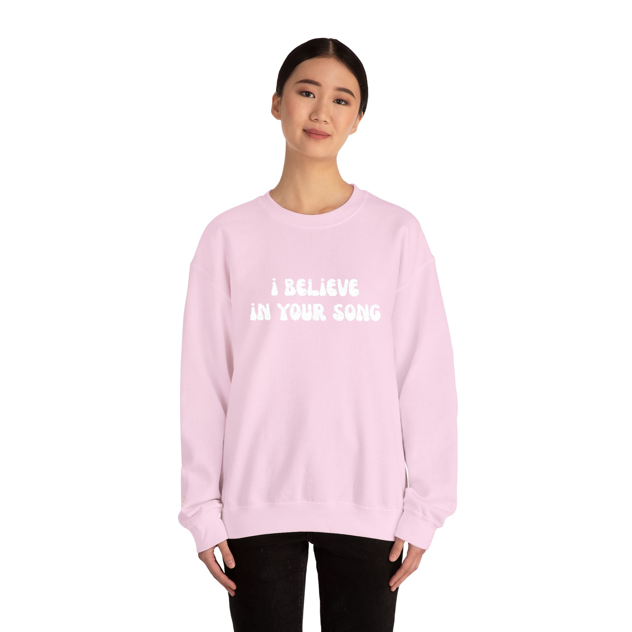 I Believe in Your Song Cozy Unisex Crewneck