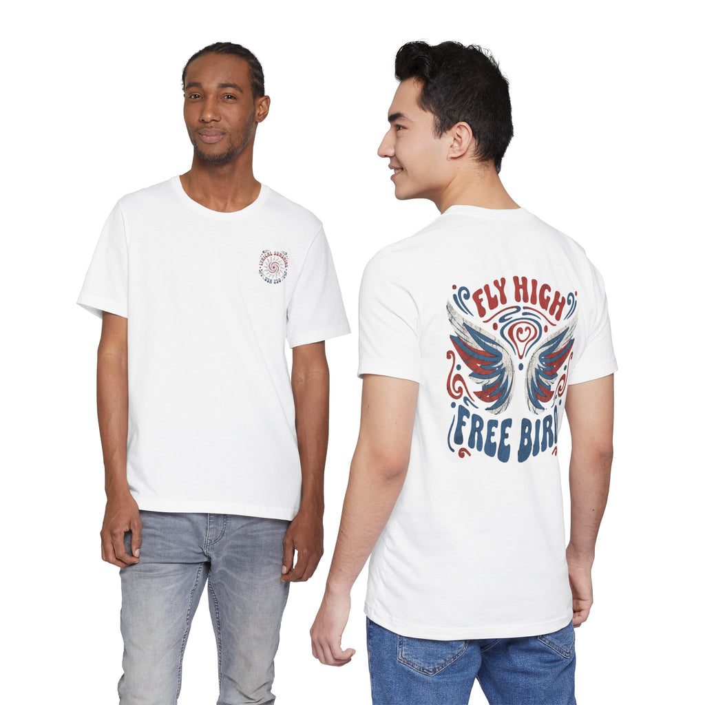 LIMITED EDITION USA 250 Fly High Free Bird Retro Unisex Graphic Tee