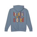 Beautiful and Stoned Hoodie — Retro Typography Lightweight Hooded Sweatshirt