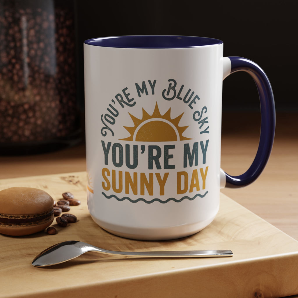 Blue Sky, Sunny Day 15oz Accent Mug